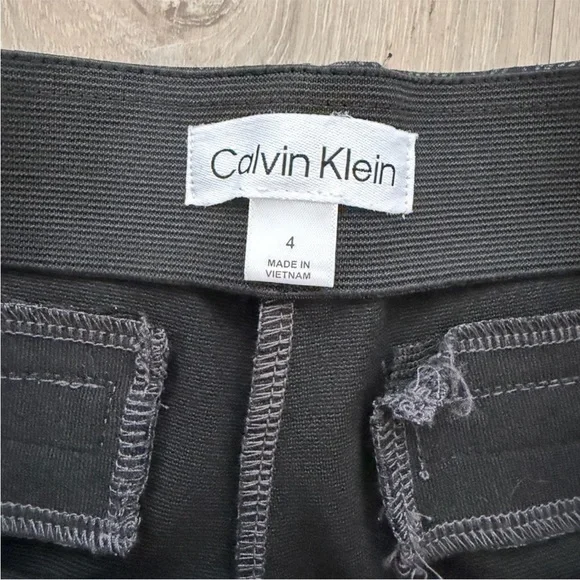 Calvin Klein Dark Gray Plaid Pants - Picture 3 of 7